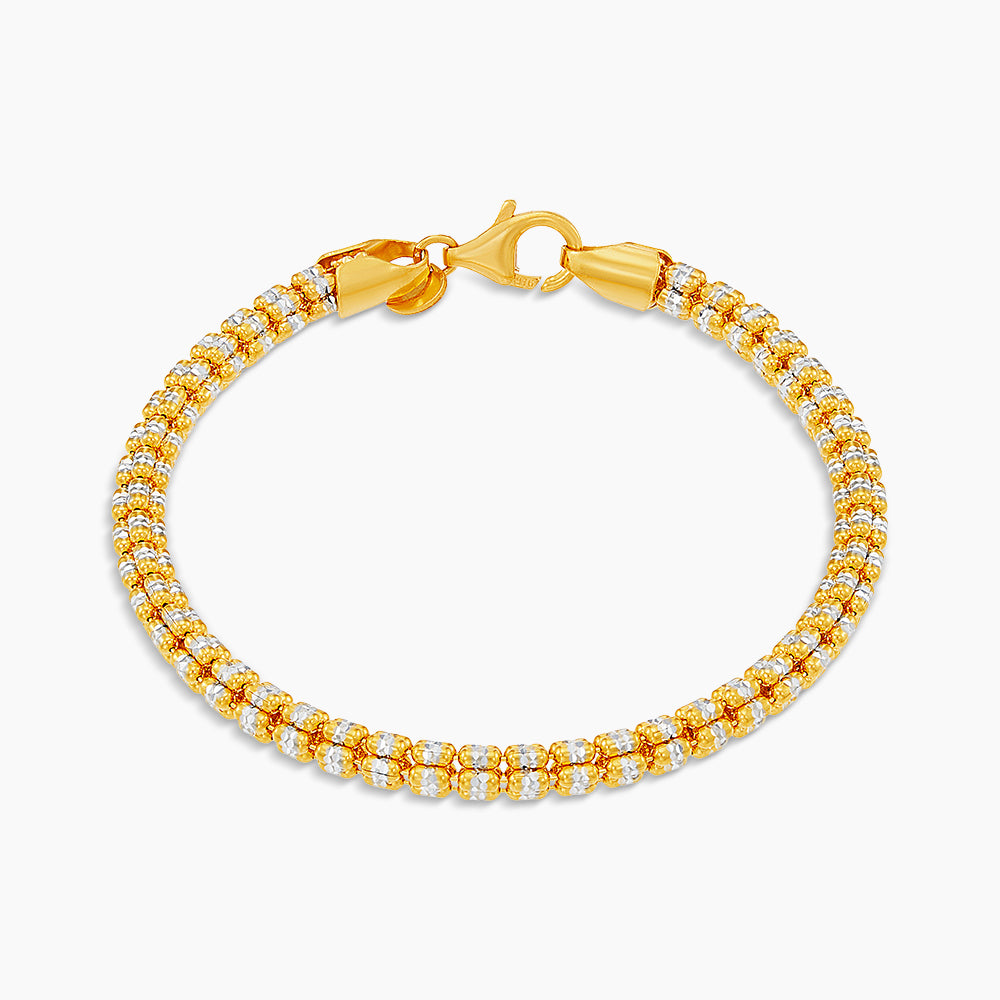 GRANITA | Oro Italia 916 Yellow and White Gold Bracelet GW51991024(5YW)-BI (22K Gold)