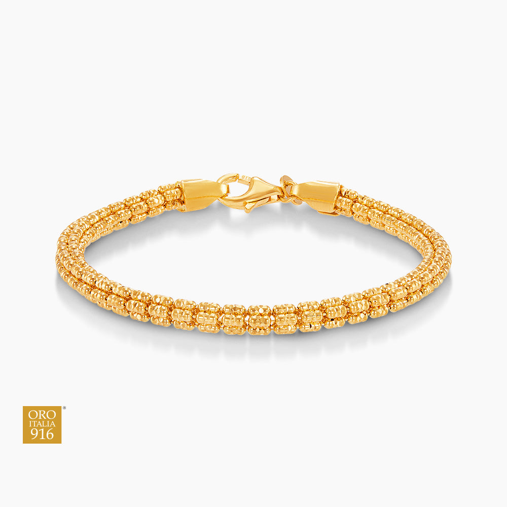 GRANITA | Oro Italia 916 Yellow Gold Bracelet GW51991024(5) (22K Gold)