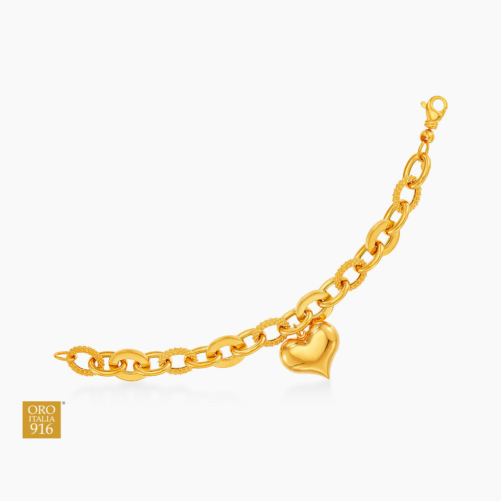 Oro Italia 916 Yellow Gold Bracelet GW53360425 (22K Gold)