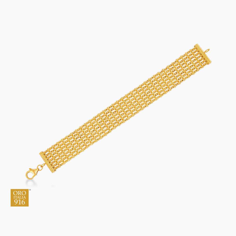 Oro Italia 916 Yellow Gold Bracelet GW54751125(Y) (22K Gold)