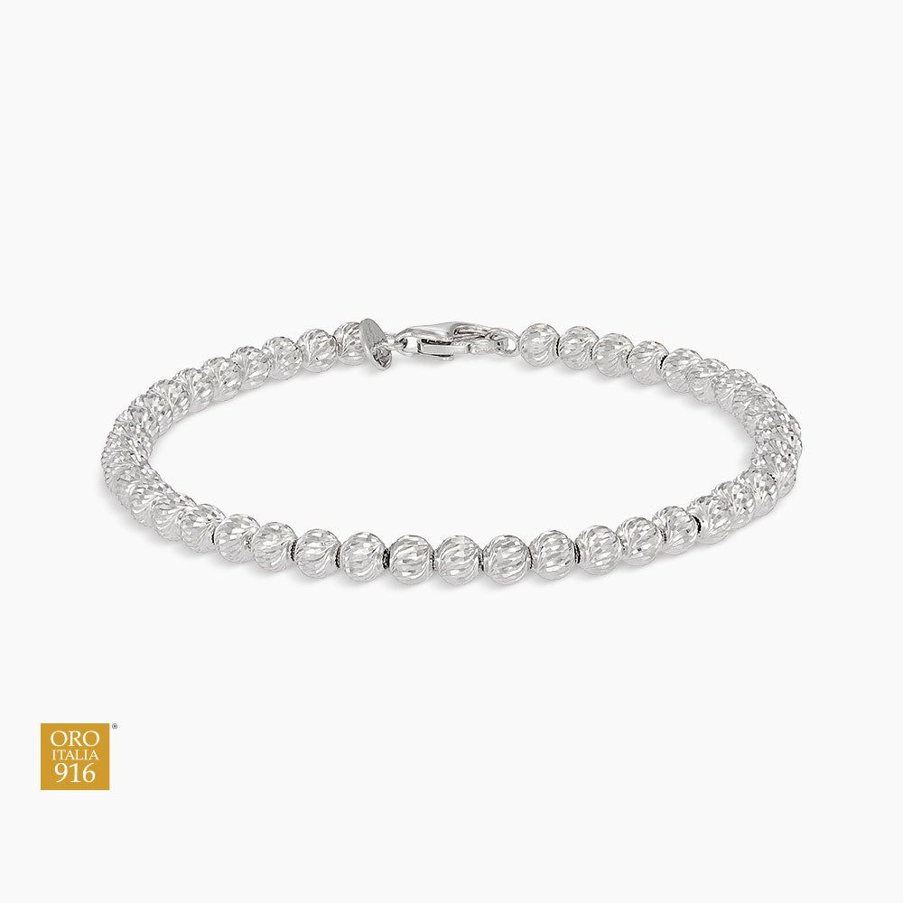 Oro Italia 916 White Gold Bracelet GW54821225(04W) (22K Gold)