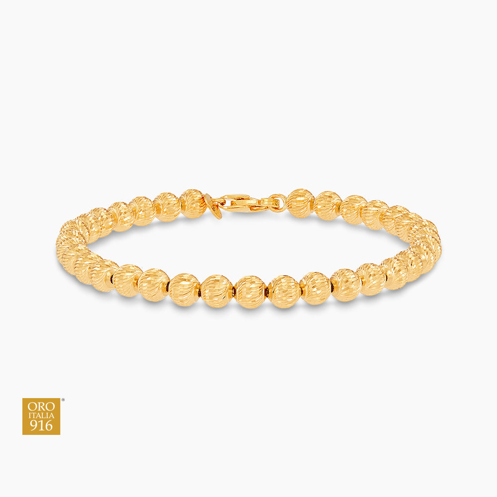 Oro Italia 916 Yellow Gold Bracelet GW54821225(05Y) (22K Gold)