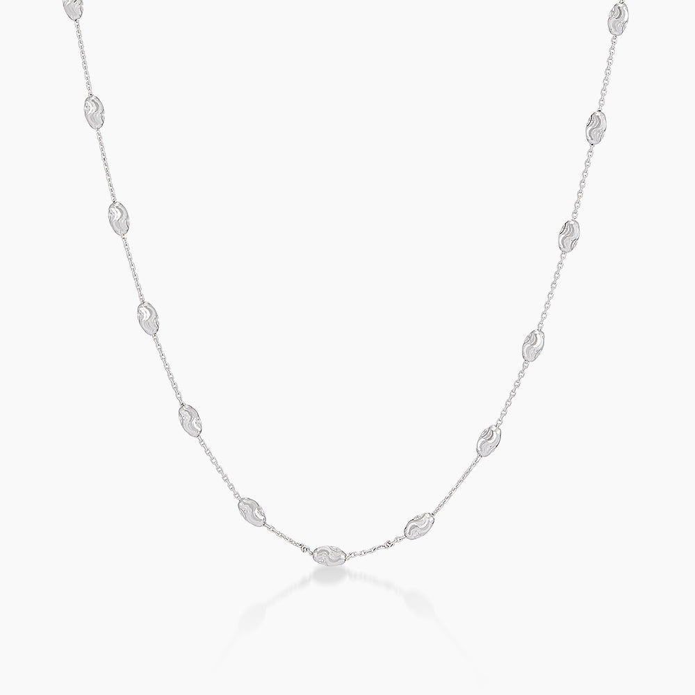 925 Silver Necklace ST OV C0032