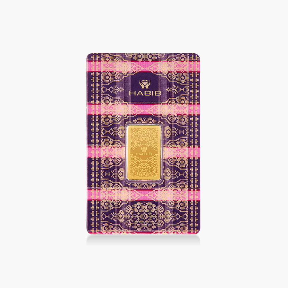 [Self-Pickup Only] Habib 10g 999.9 Gold Bar Songket Collection