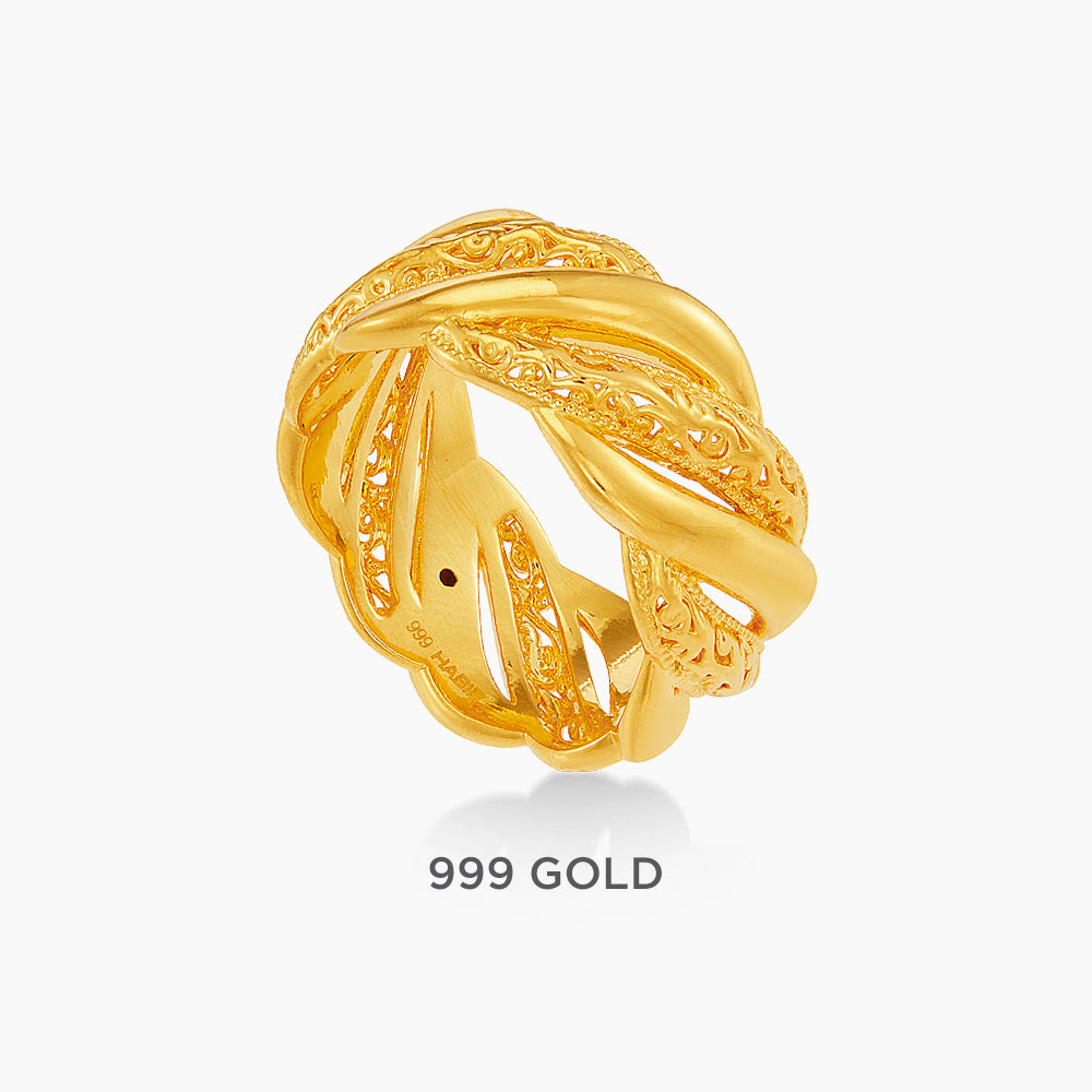 999/24K Yellow Gold Ring 9200030Y