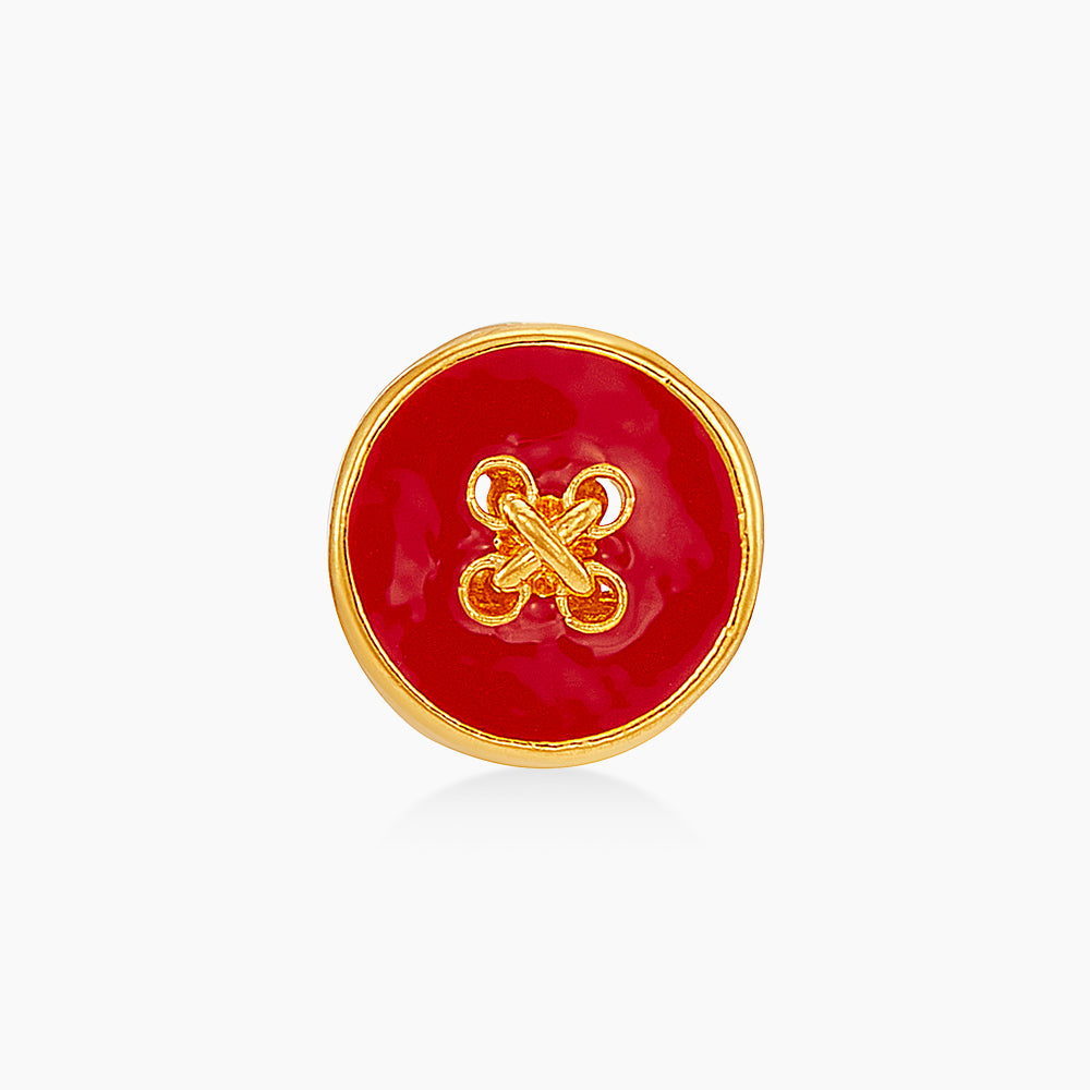 916/22K Yellow Gold Charm (Red) 6800225Y