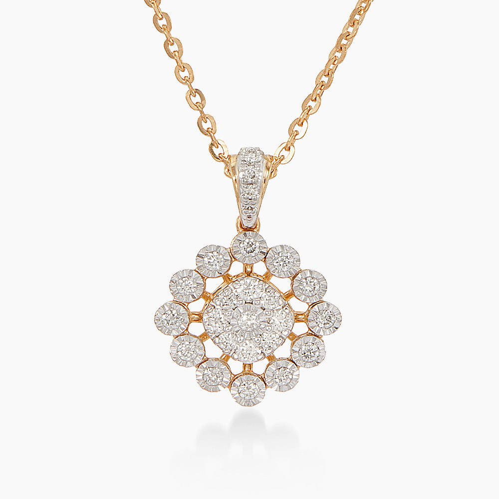 Diamond Necklace in 375/9K Yellow Gold 275150526(N)