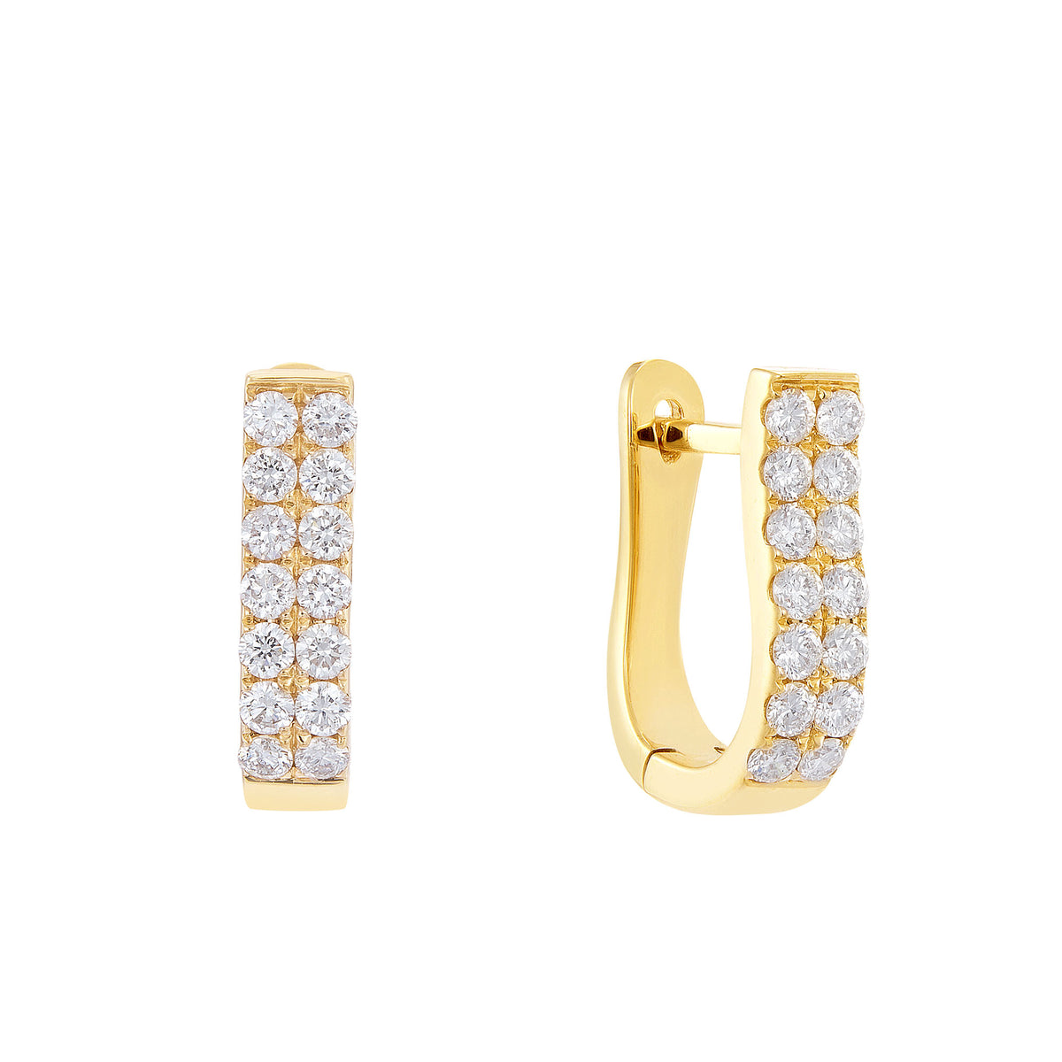 Diamond Earring in 375/9K Yellow Gold 45530
