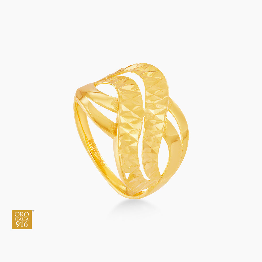 Oro Italia 916 Yellow Gold Ring GR58980425 (22K Gold)