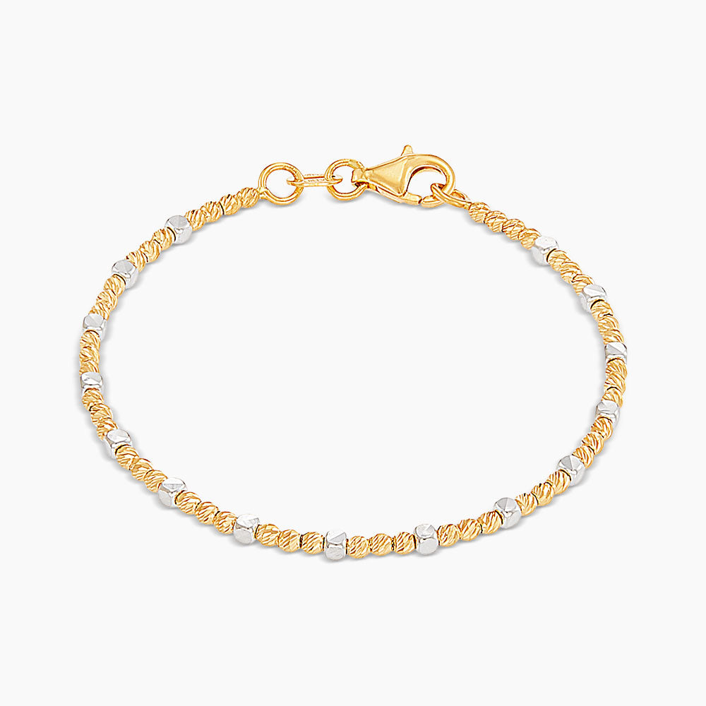 Oro Italia 916 Yellow and White Gold Bracelet (for baby) GW54060226(YW)BBY-BI (22K Gold)