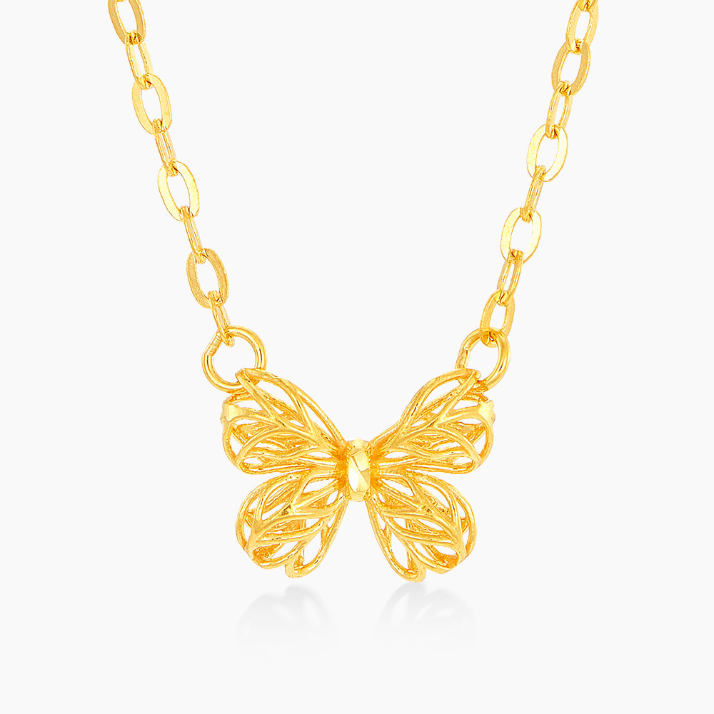916/22K Yellow Gold Necklace (Butterfly) JE29-001-010223