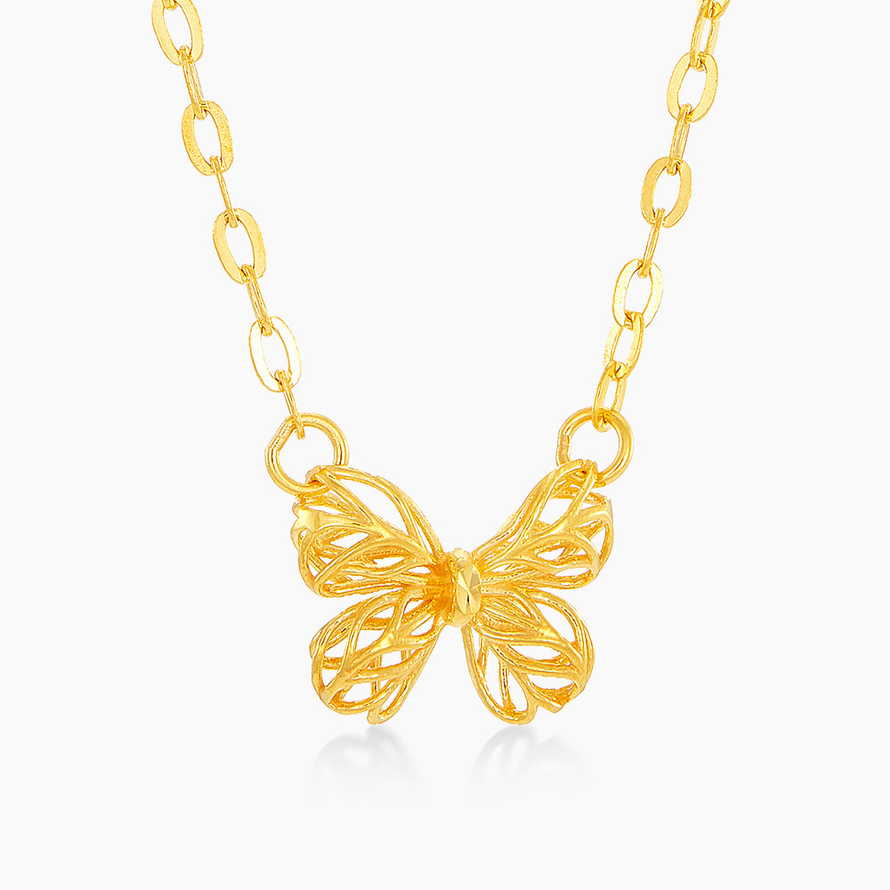 916/22K Yellow Gold Necklace (Butterfly) JE29-001-010223