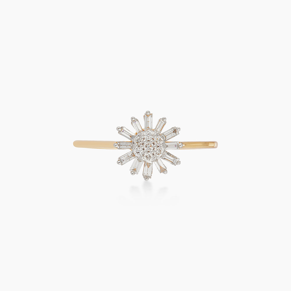 Baguette and Diamond Ring in 375/9K Yellow Gold 275300626(R)