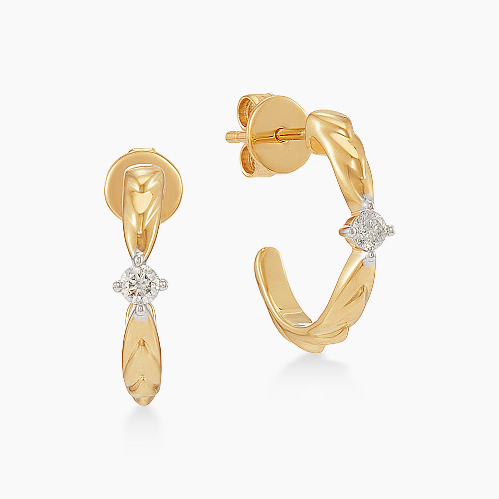 Diamond Earrings in 375/9K Yellow Gold 458540726