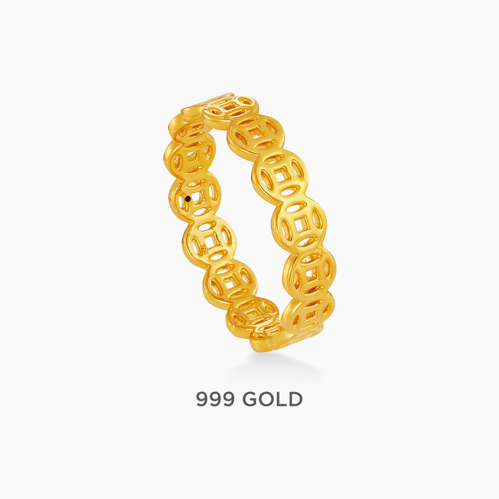999/24K Yellow Gold Ring 9200076Y
