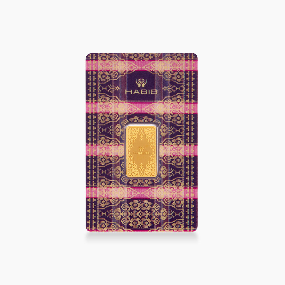[Self-Pickup Only] HABIB 5g 999.9 Gold Bar Songket Collection