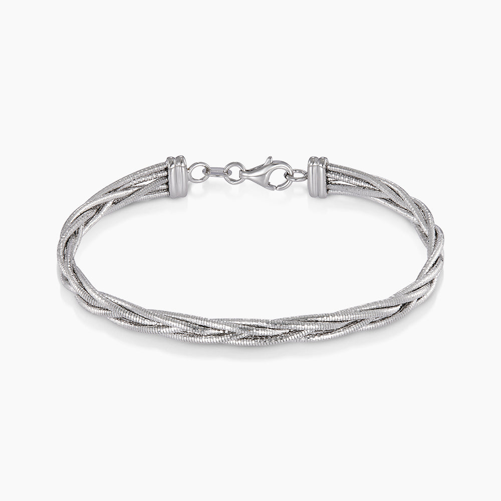 Oro Italia 916 White Gold Bangle GB91690126(5W) (22K Gold)