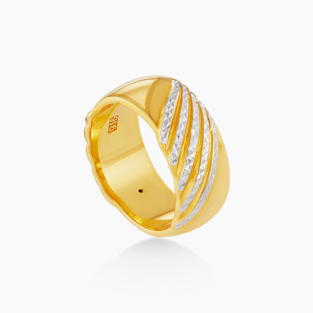916/22K Yellow and White Gold Ring 6200092YWL