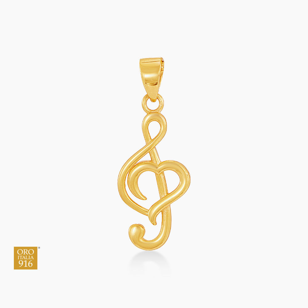 Oro Italia 916 Yellow Gold Pendant GP54341125 (22K Gold)