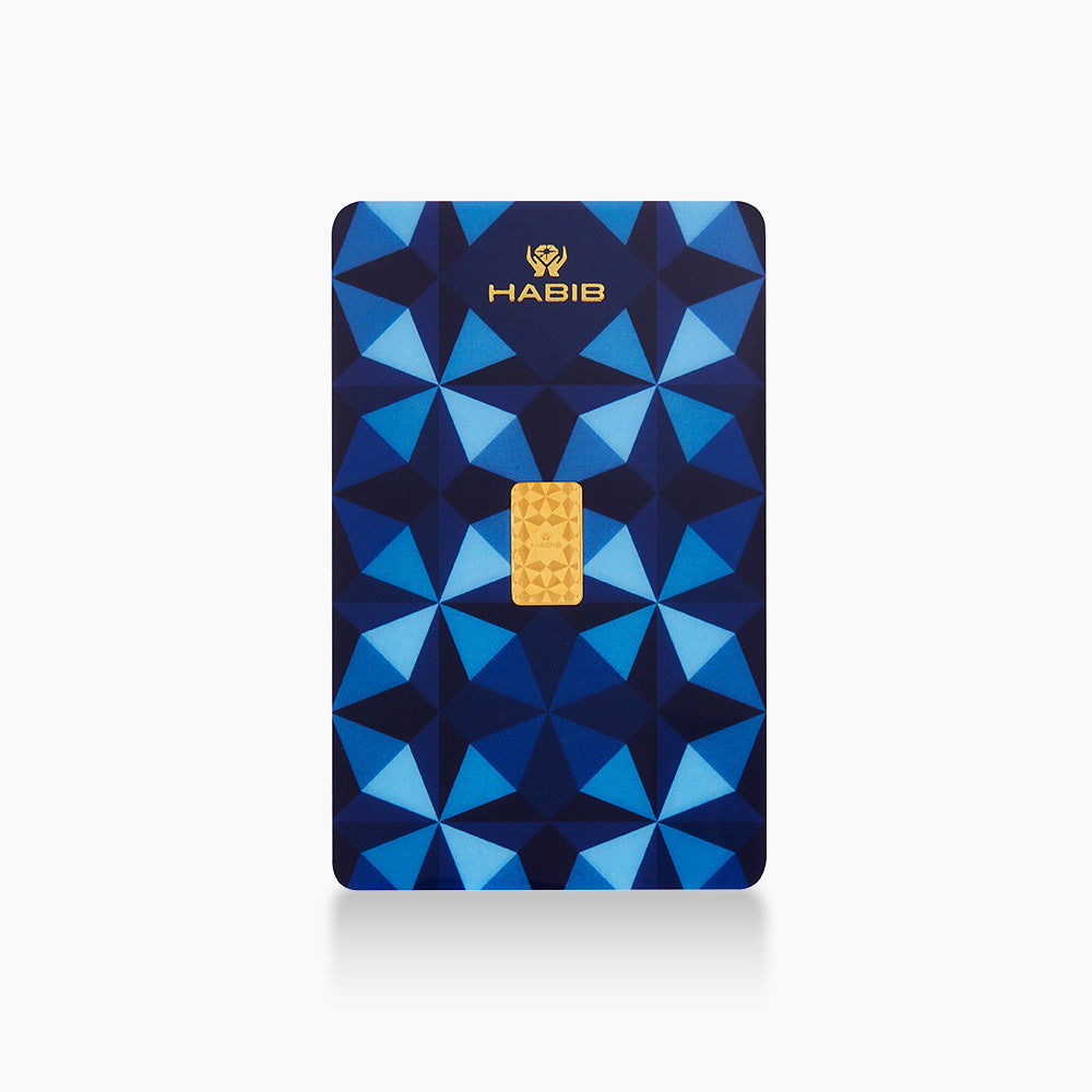 HABIB 1g 999.9 Gold Bar Sirio collection (Blue)