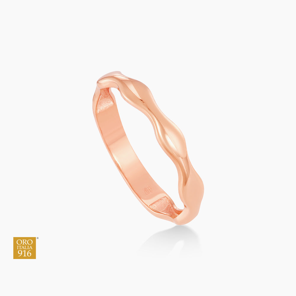 Oro Italia 916 Rose Gold Ring GR62010726(RG) (22K Gold)