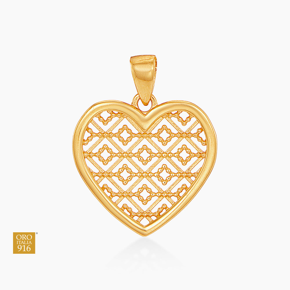 Oro Italia 916 Yellow Gold Pendant GP54351125 (22K Gold)