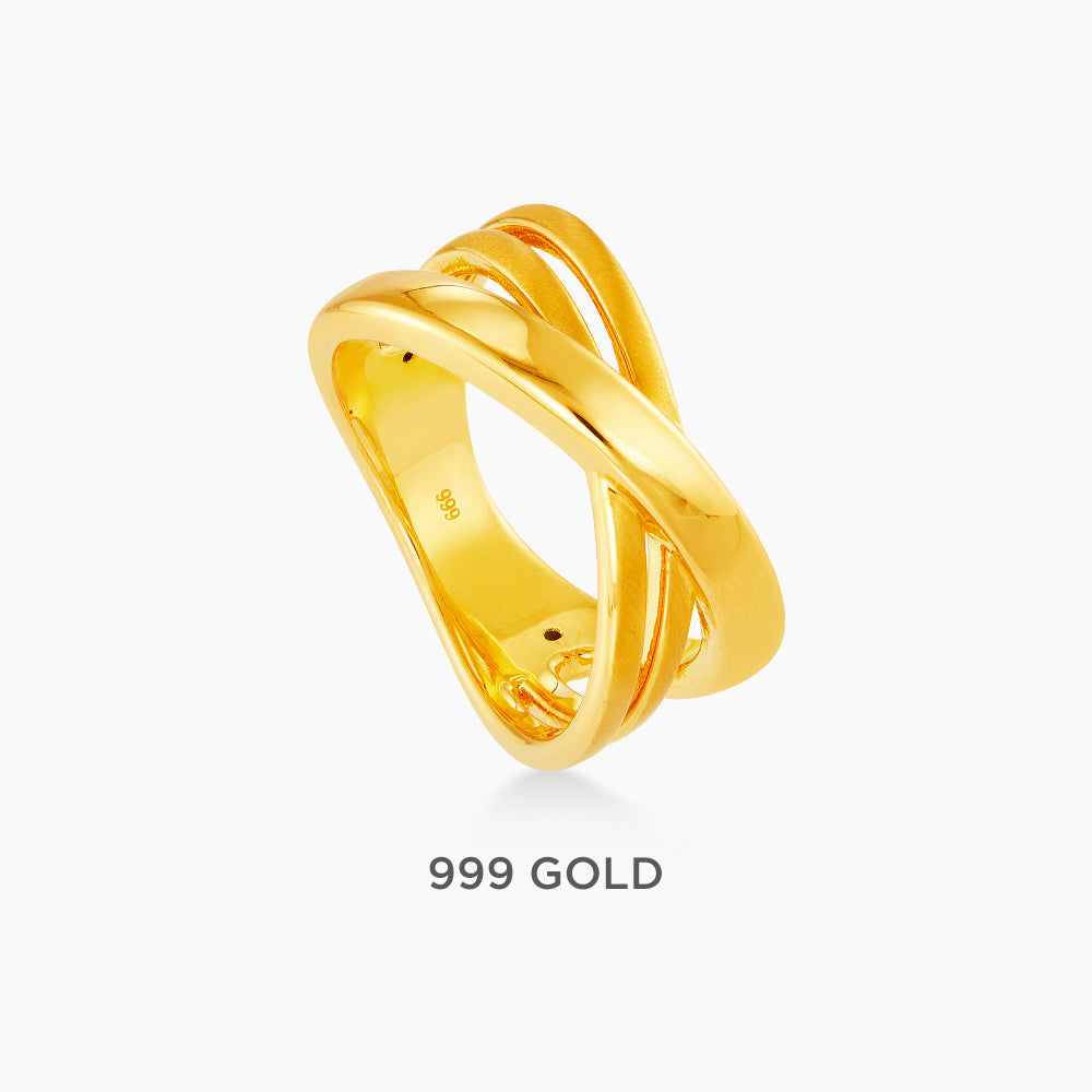 999/24K Yellow Gold Ring LTR100624