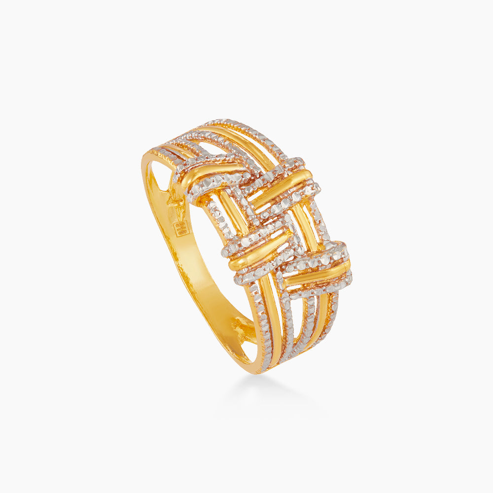 916/22K Yellow and White Gold Ring 6200230YW