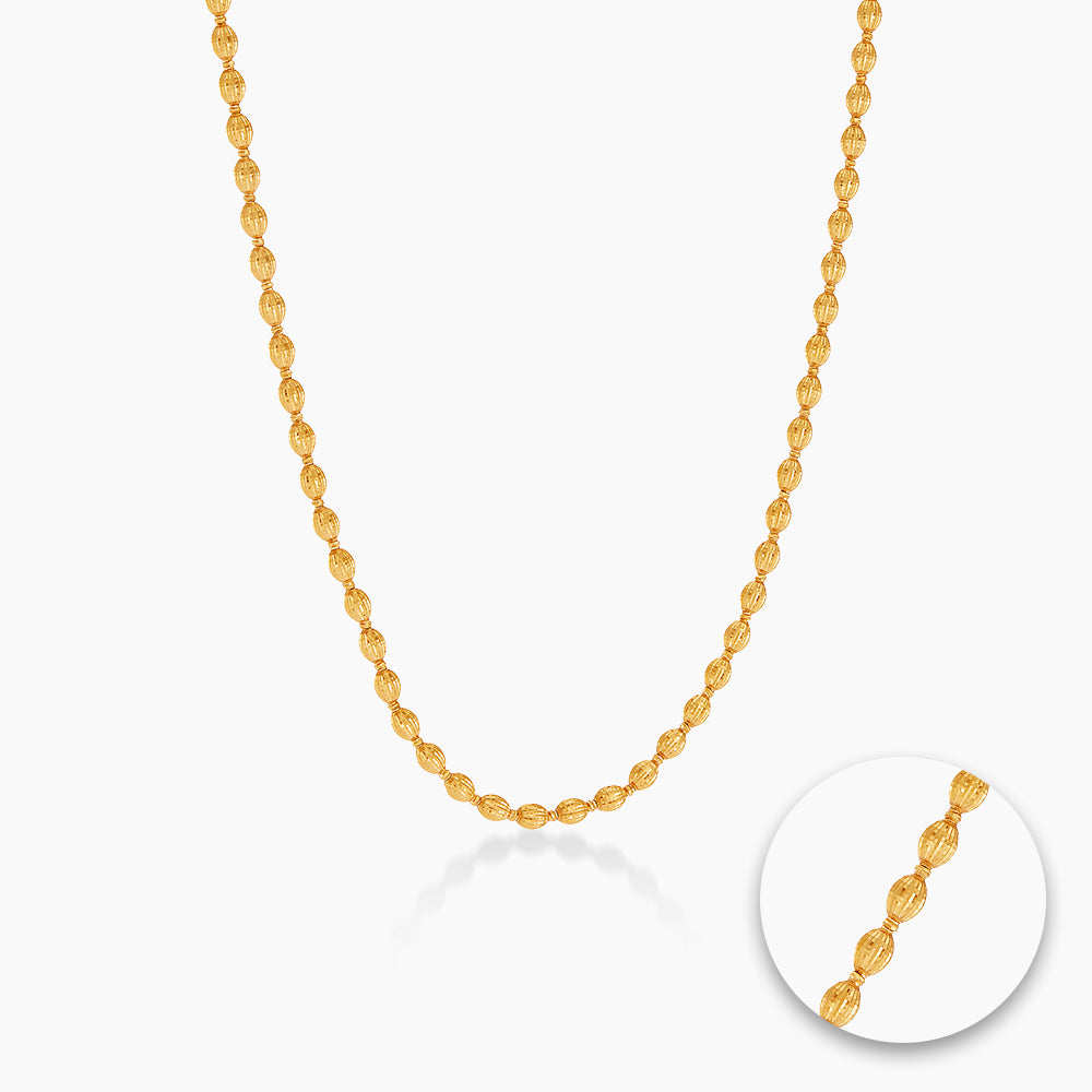 Oro Italia 916 Yellow Gold Necklace GC33370426(04Y) (22K Gold)