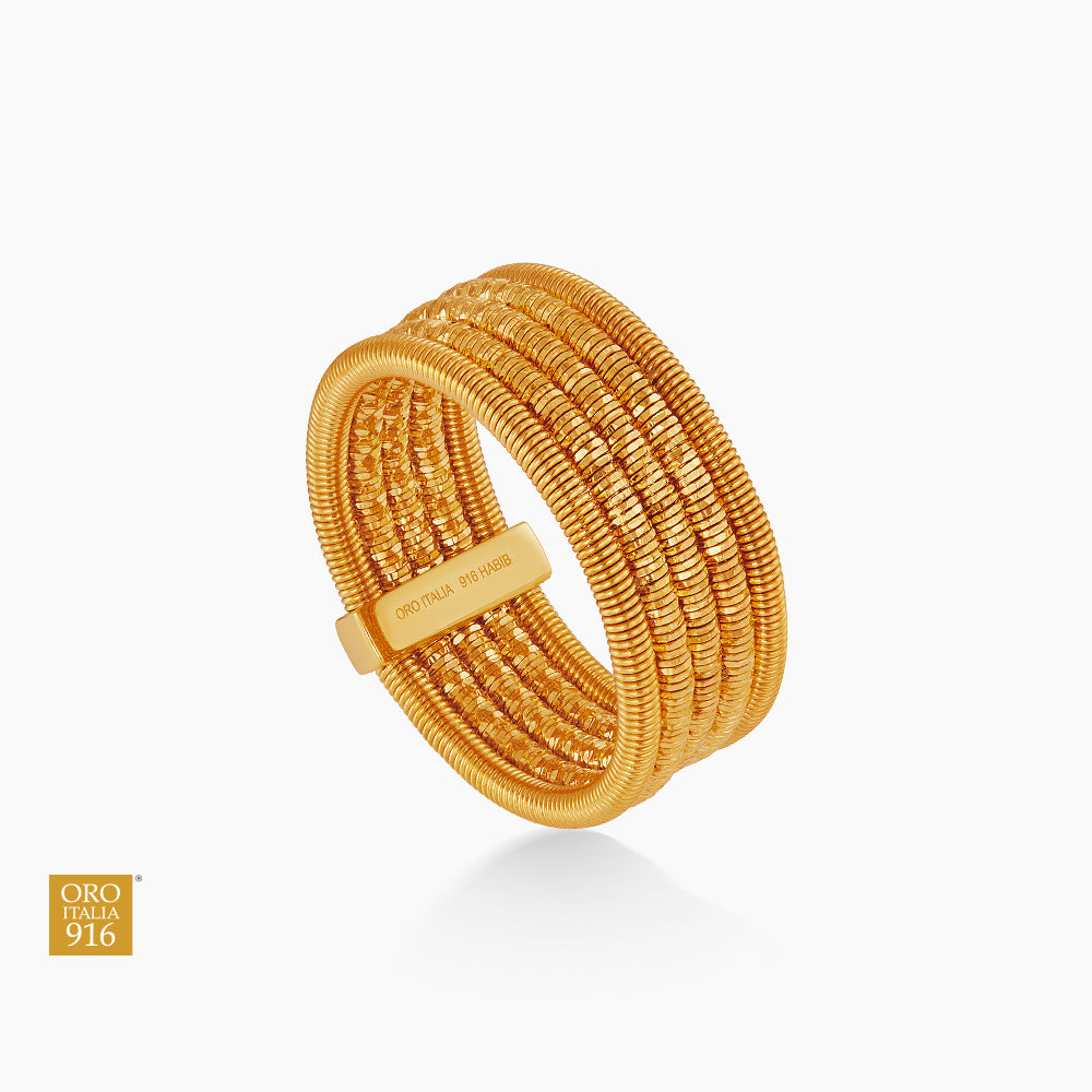 Oro Itali 916 Yellow Gold Ring GR61870326(YG) (22K Gold)