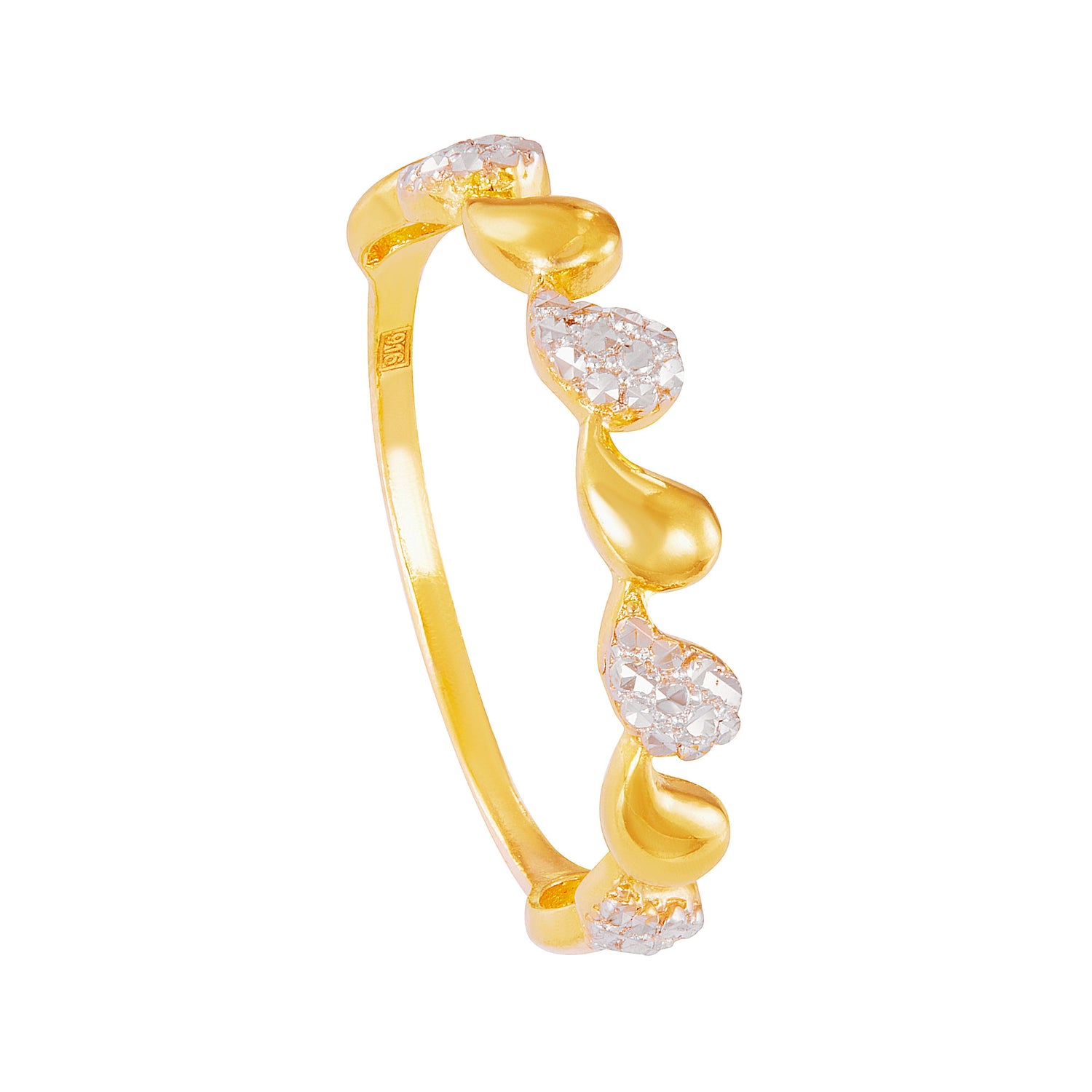 916/22K Yellow and White Gold Ring 6200071YW