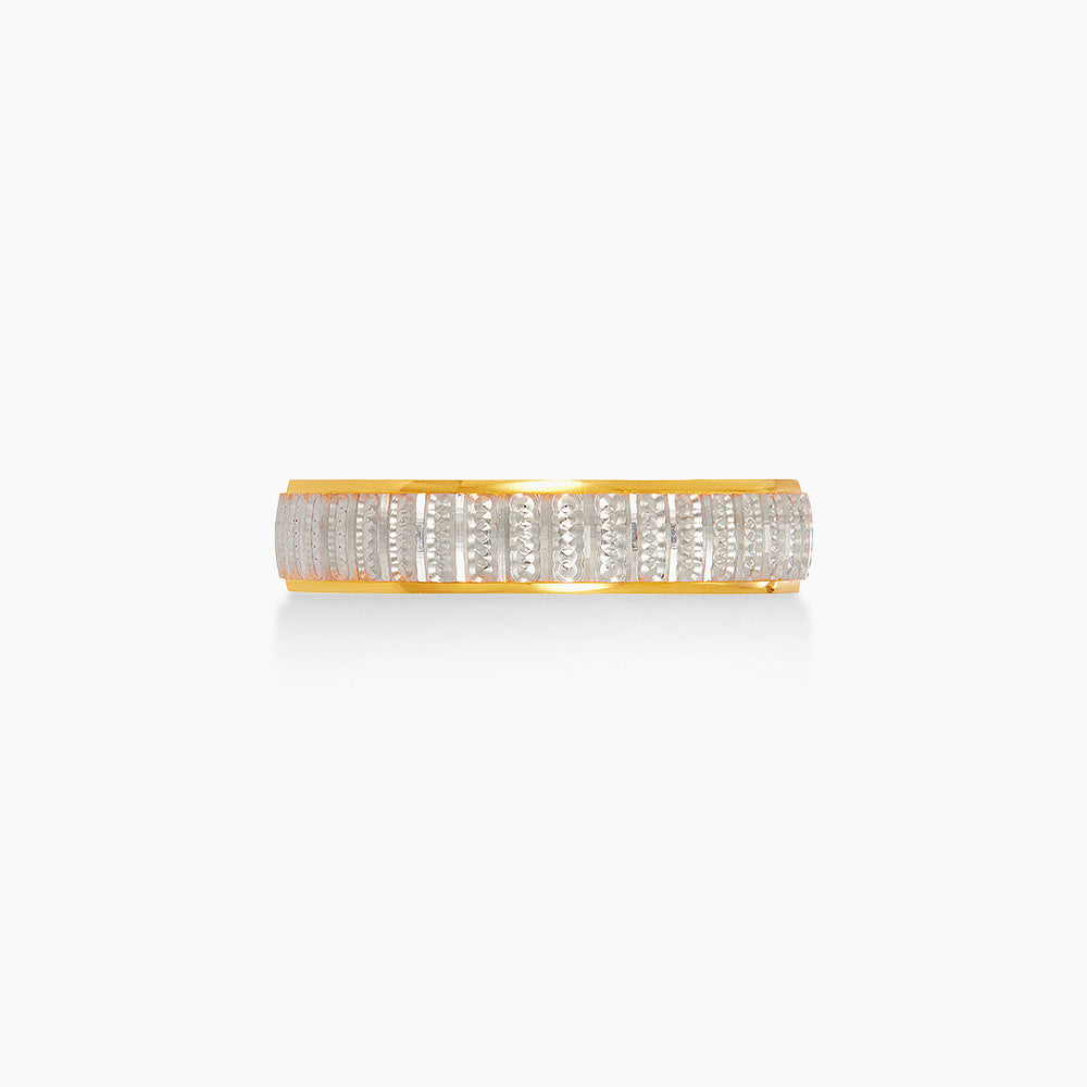 Oro Italia 916 Yellow and White Gold Ring GR62310526(YW)-BI (22K Gold)