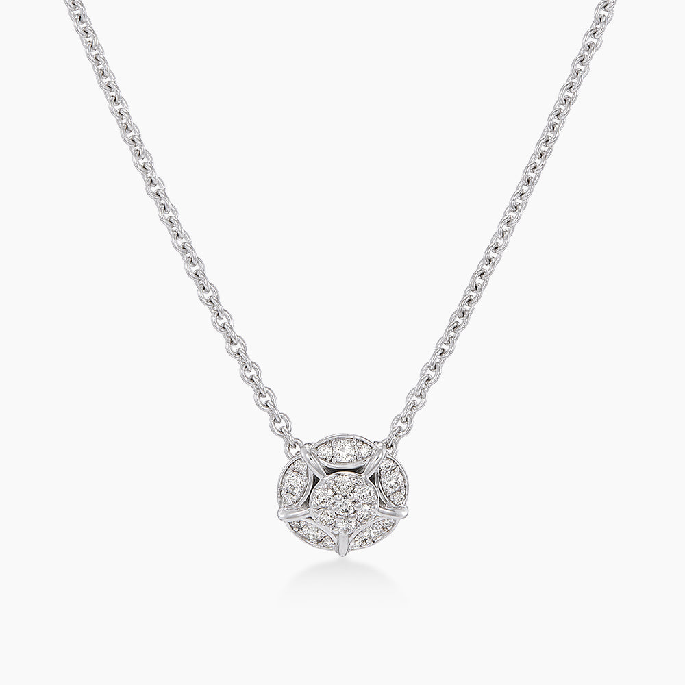 Diamond Necklace in 750/18K White Gold 274290126(N)