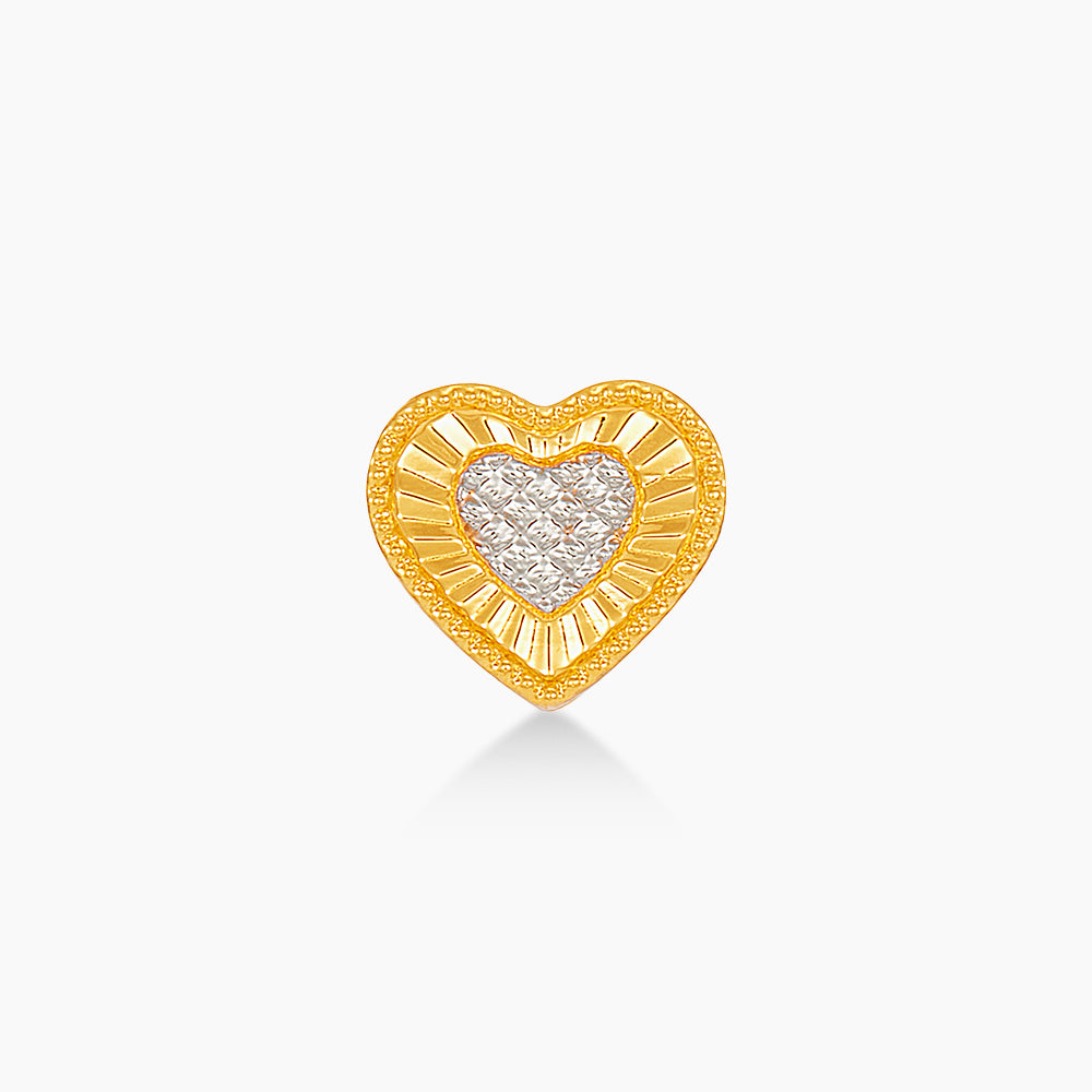 916/22K Yellow and White Gold Charm 6800295YW