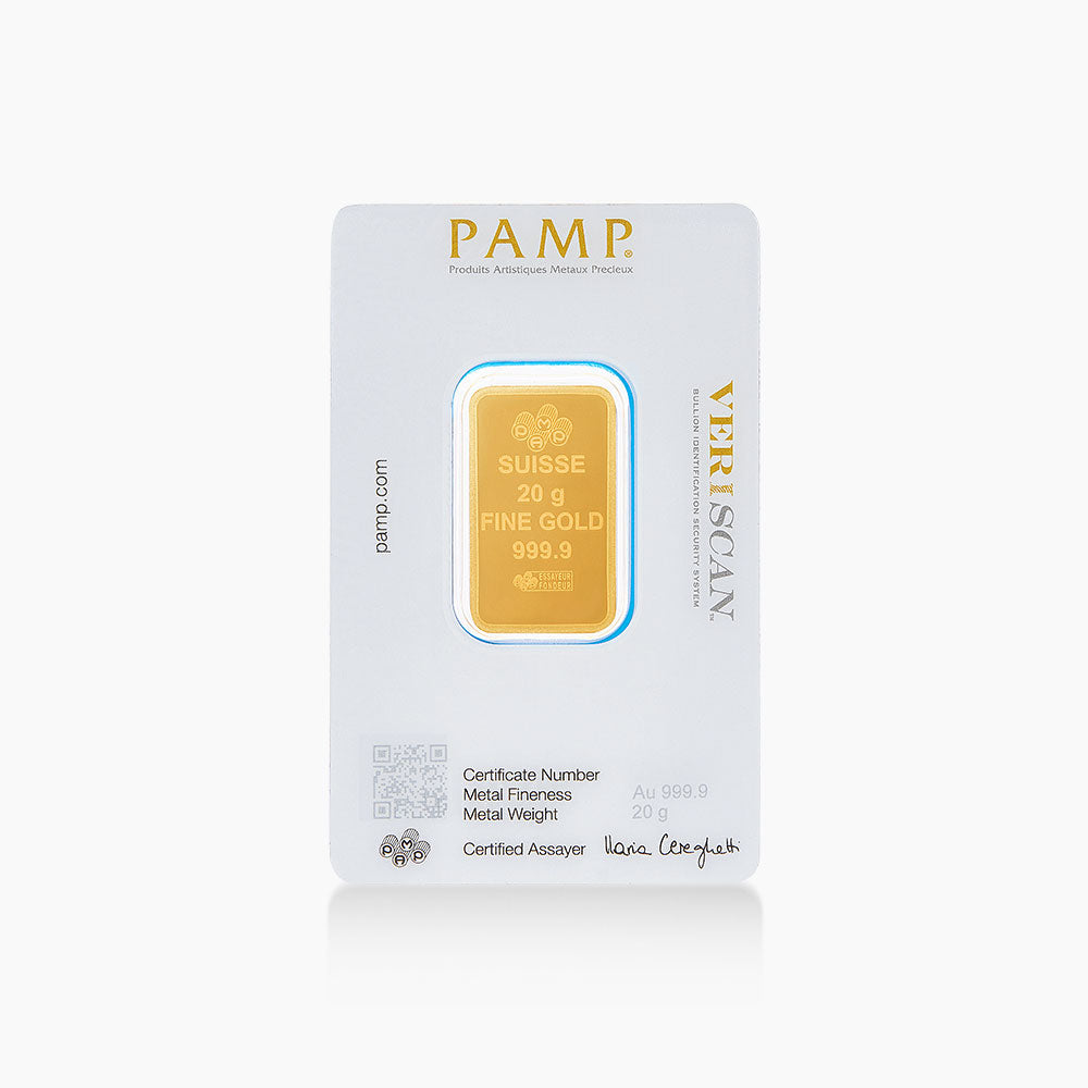 [Self-Pickup Only] 20gm 999.9 PAMP Suisse Gold Bar (Lady Fortuna)