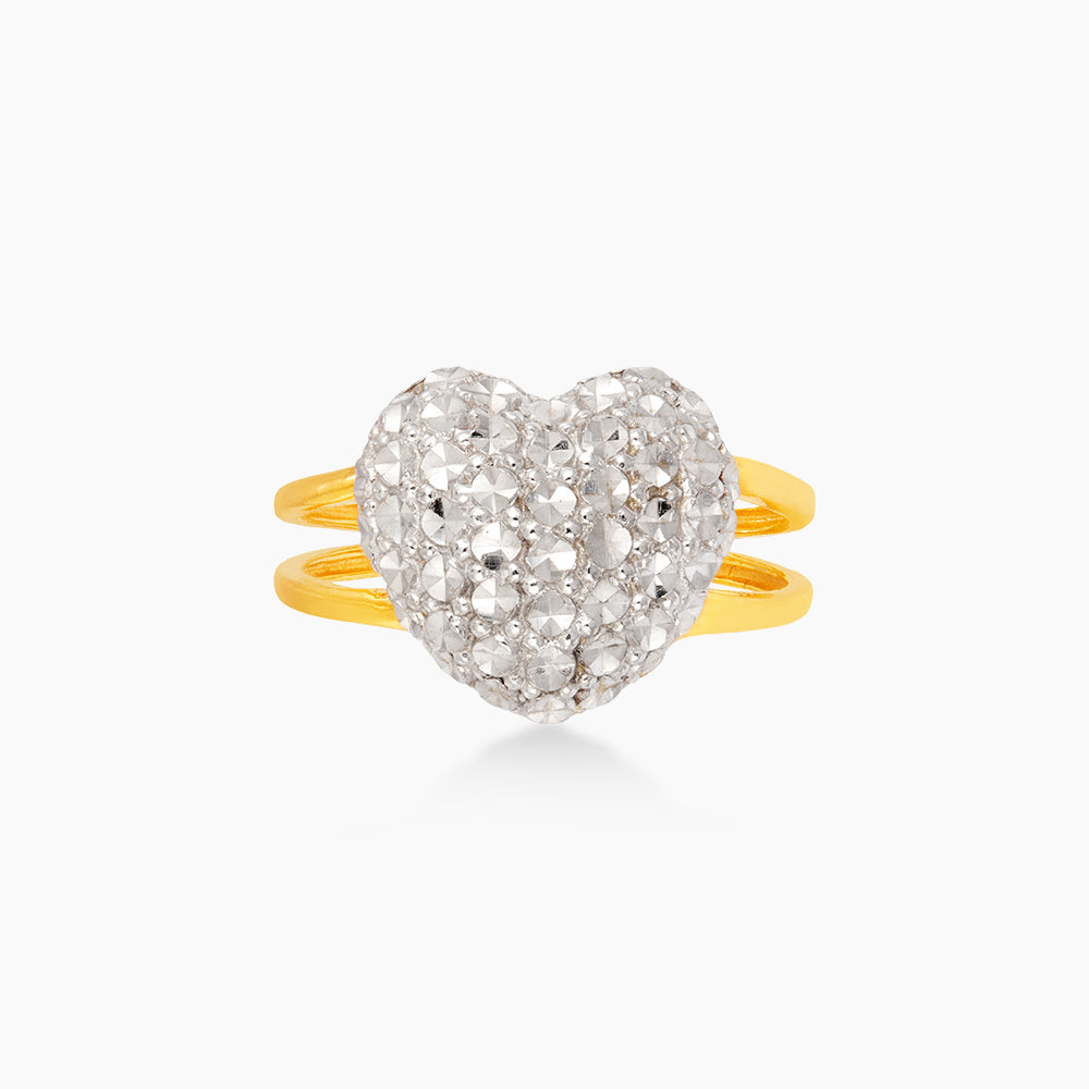 916/22K Yellow and White Gold Ring PGR38590124