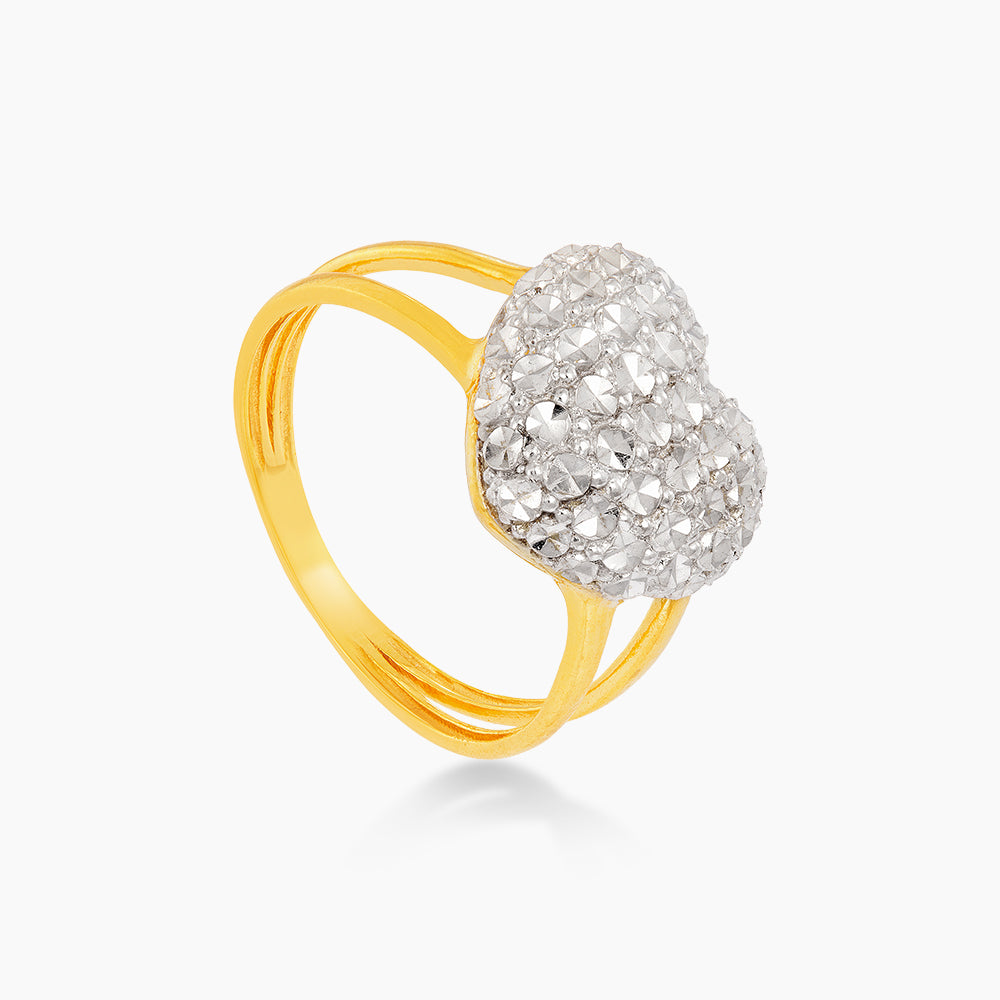 916/22K Yellow and White Gold Ring PGR38590124