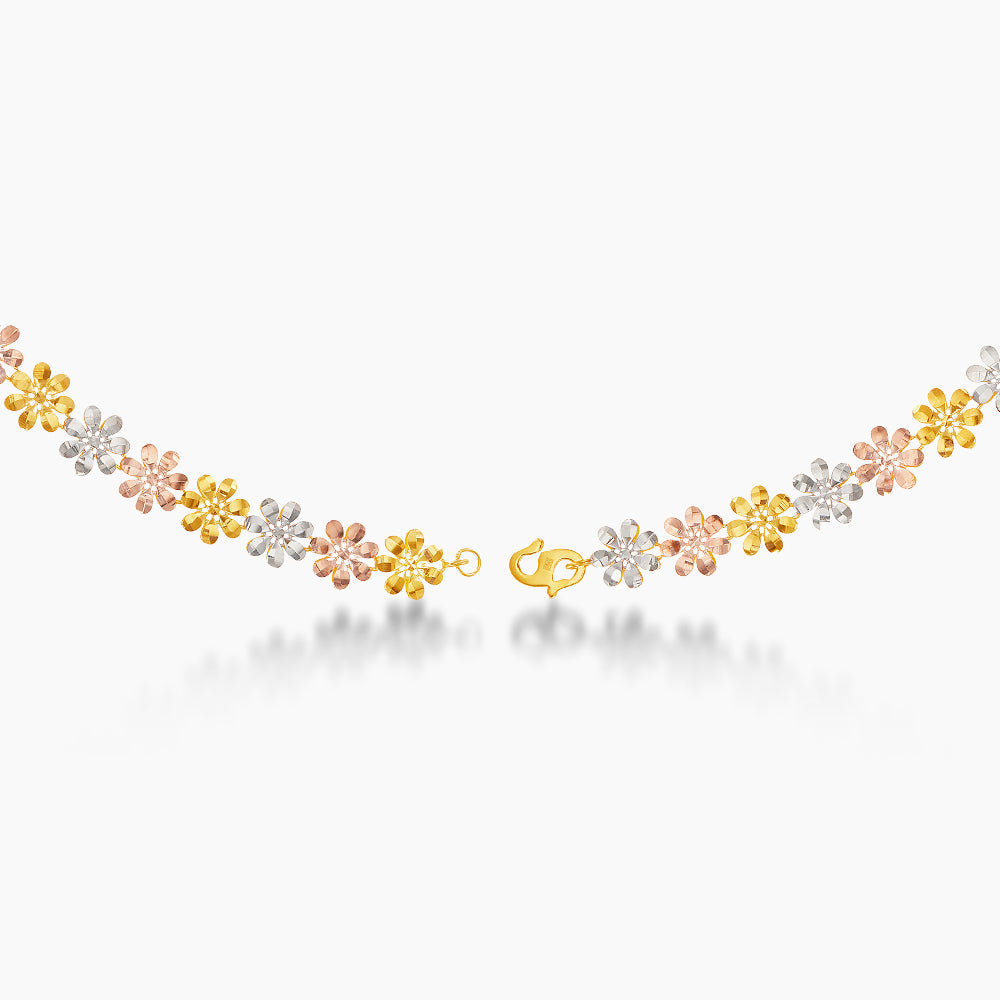 916/22K Yellow, White and Rose Gold Bracelet 6700155YWR