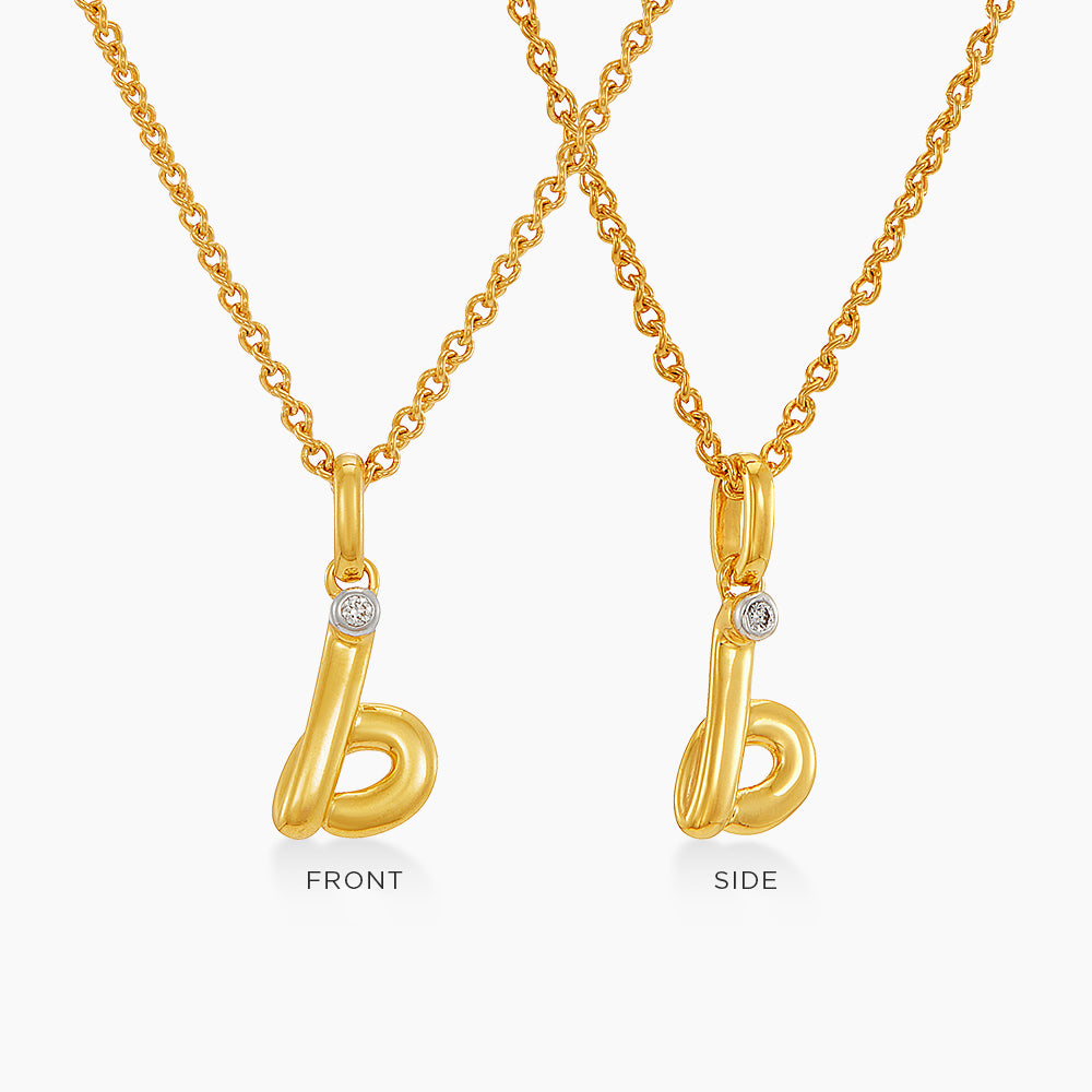 Diamond Necklace in 375/9K Yellow Gold 561460426