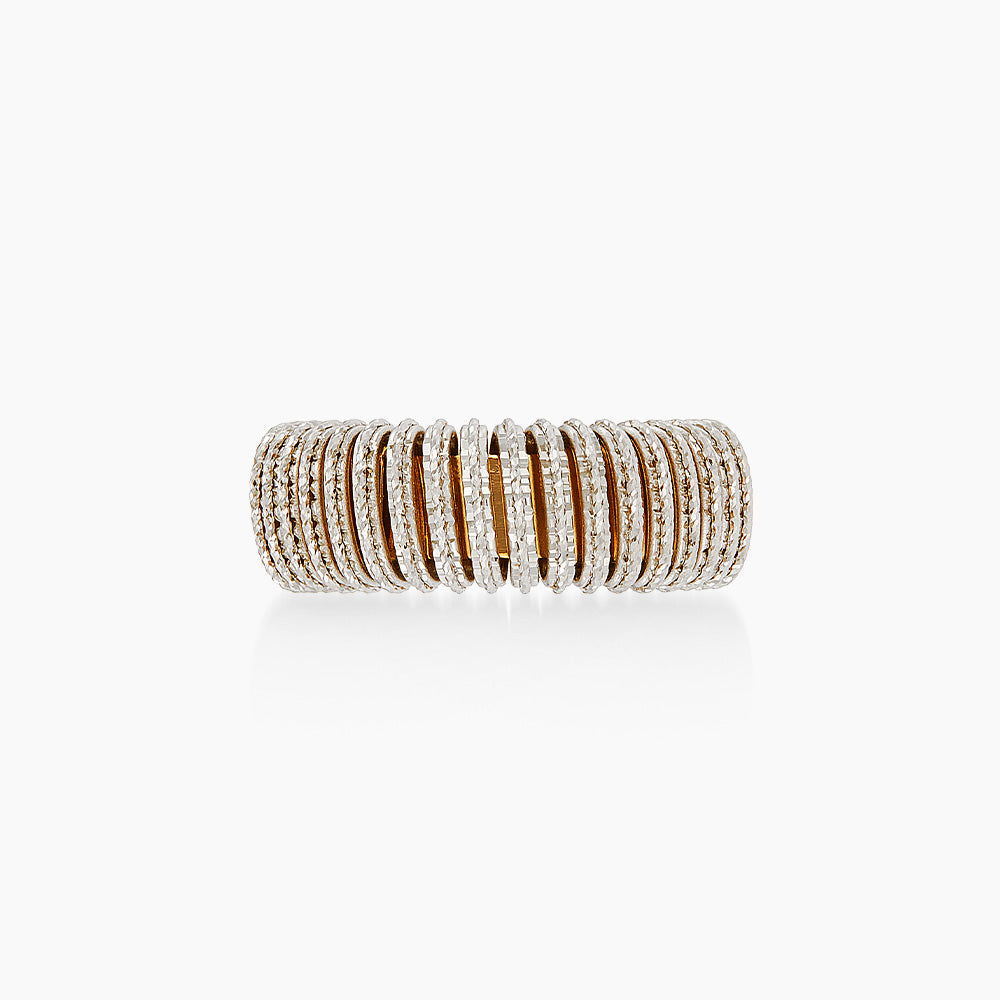 Oro Italia 916 White and Yellow Gold Ring GR62240526(WY)-BI (22K Gold)