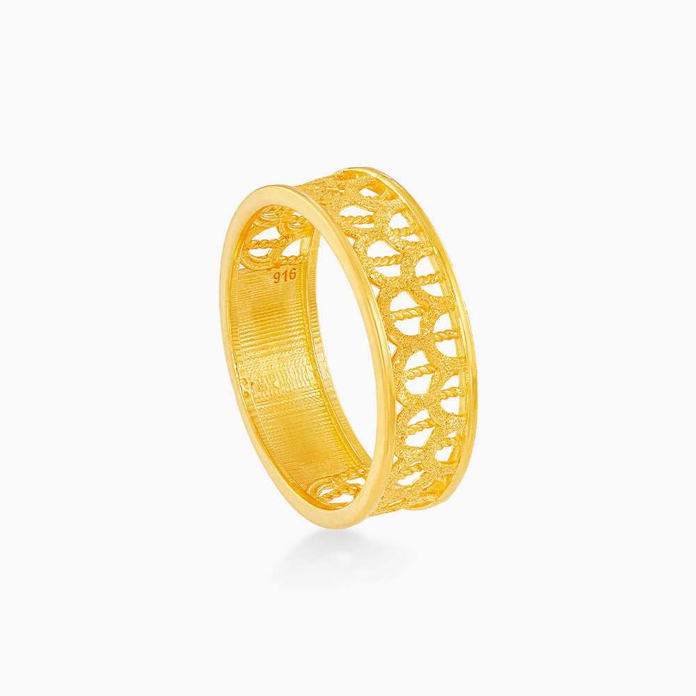 916/22K Yellow Gold Ring R37590624(2B)