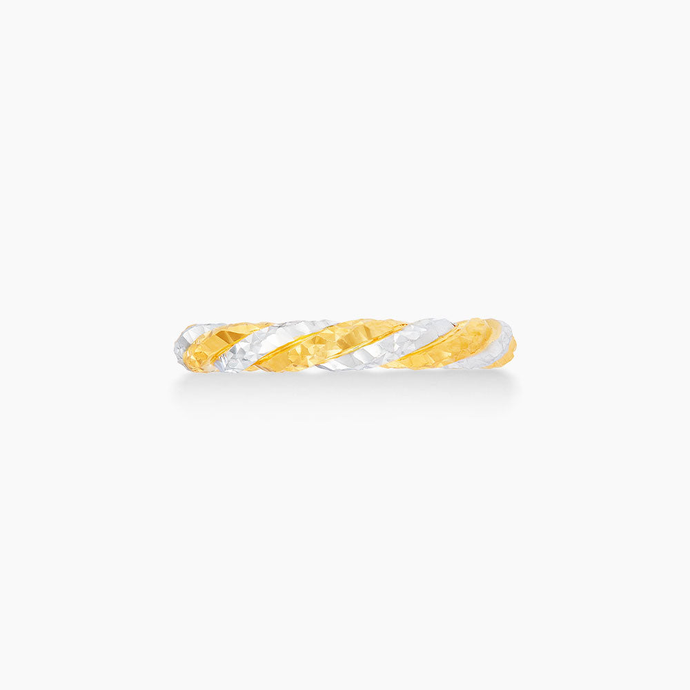916/22K Yellow and White Gold Ring R4517(L)
