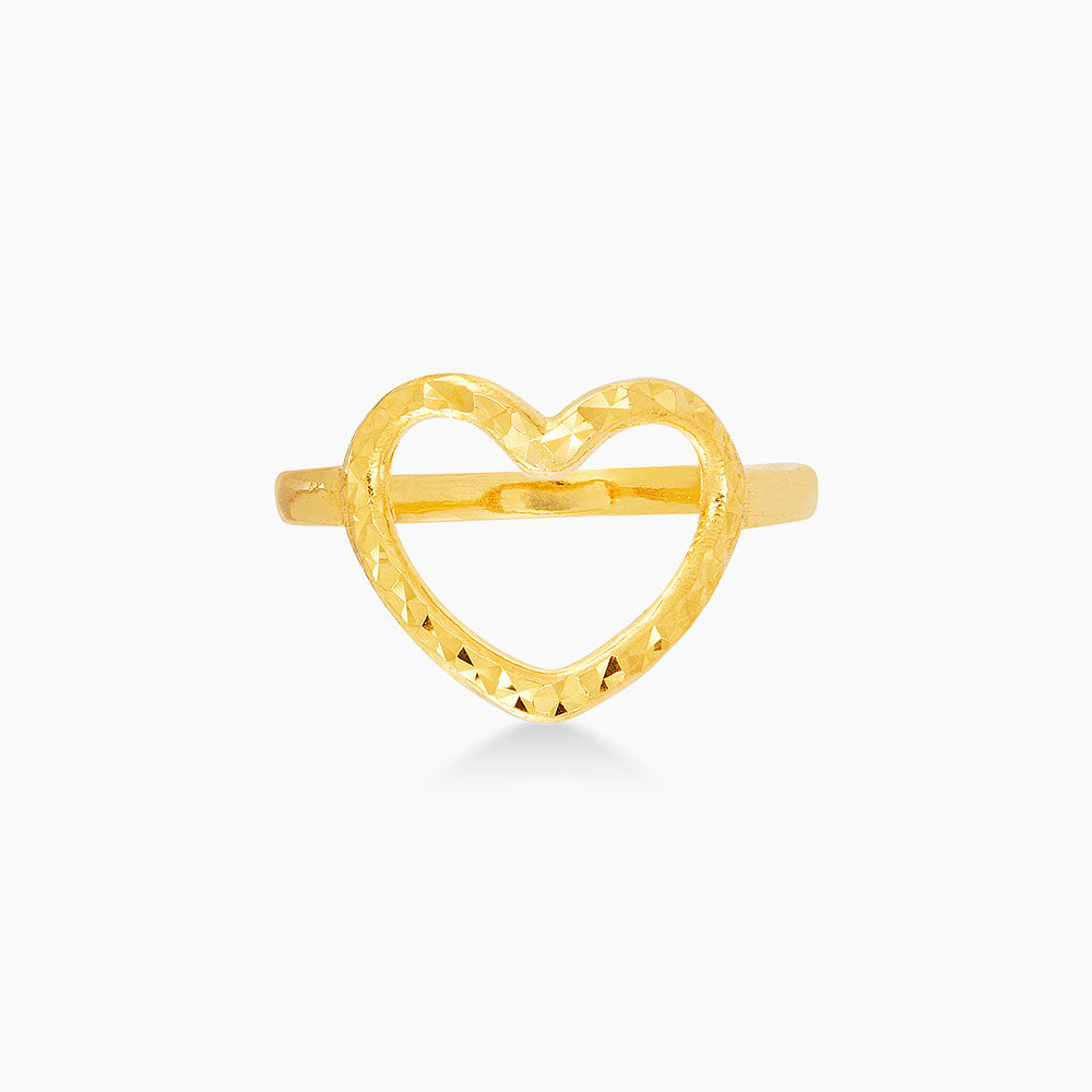 916/22K Yellow Gold Ring (Heart) R5460923(C)
