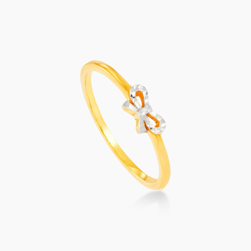 916/22K Yellow and White Gold Ring R5540