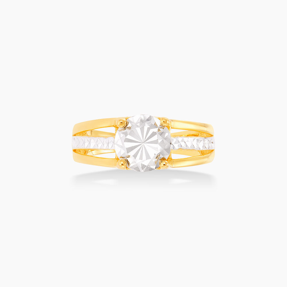 916/22K Yellow and White Gold Ring R65170422