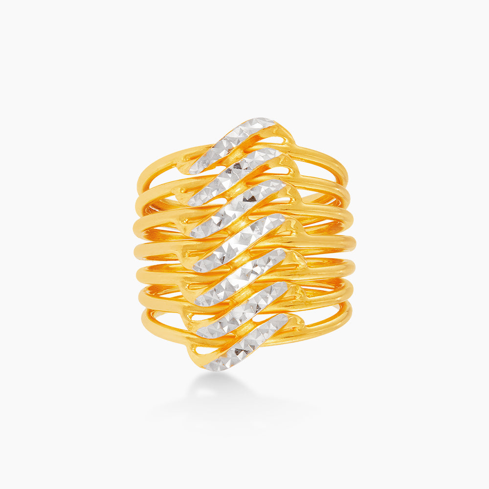 916/22K Yellow and White Gold Ring R68670923