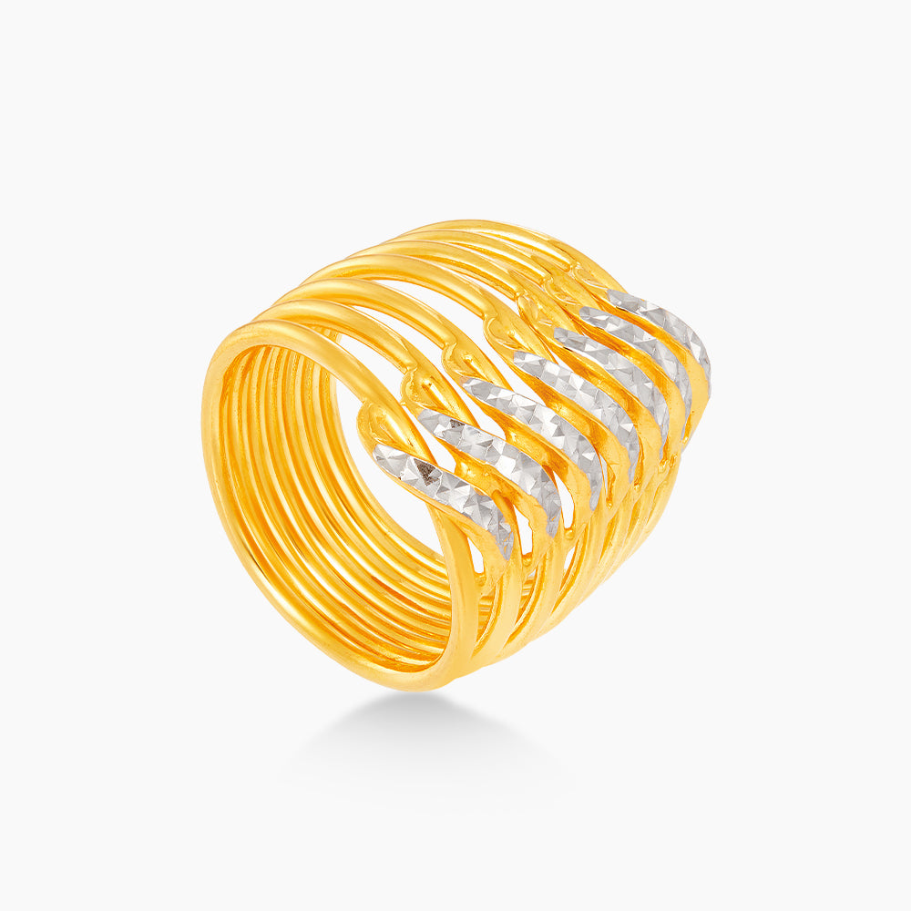 916/22K Yellow and White Gold Ring R68670923