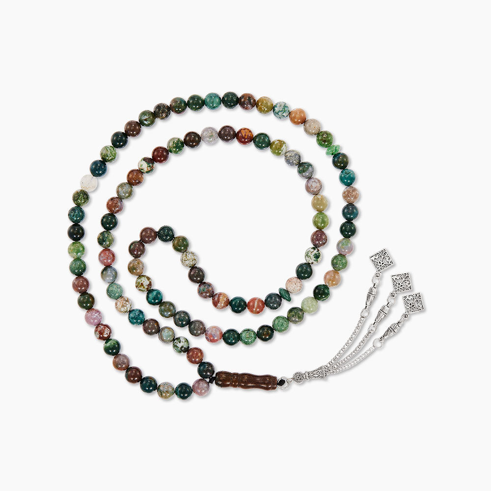 Agate Coloured Stone Tasbih 080460325-AGATE
