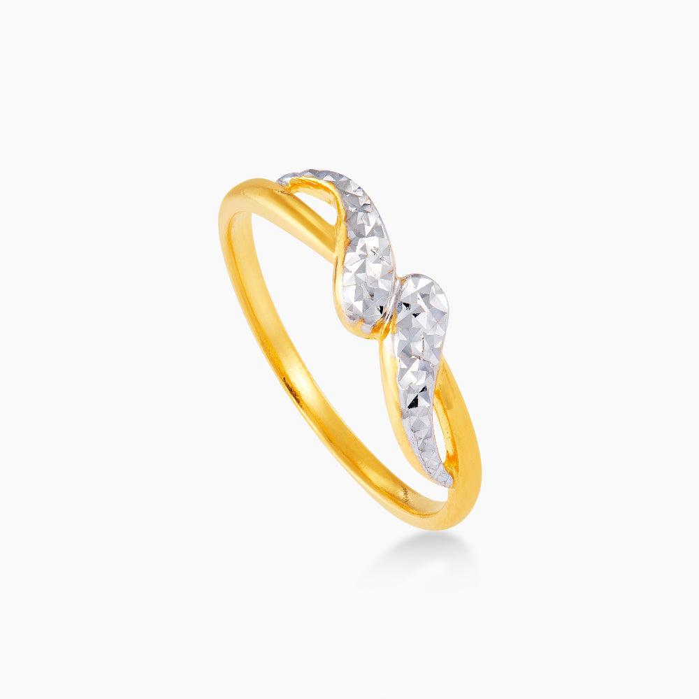 916/22K Yellow and White Gold Ring RG16860124(C)