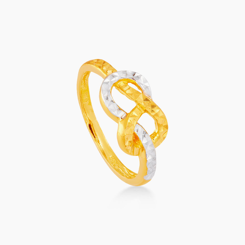 916/22K Yellow and White Gold Ring RG17540725(C)-BI